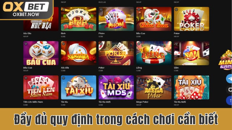 Đầy đủ quy định trong cách chơi cần biết