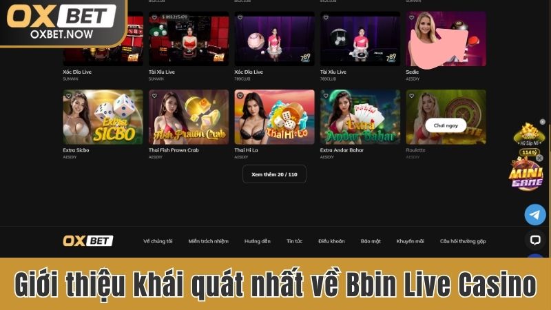 Giới thiệu khái quát nhất về Bbin Live Casino