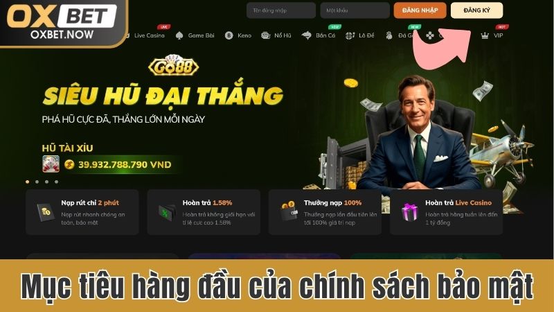 Mục tiêu hàng đầu chính sách bảo mật tại nền tảng
