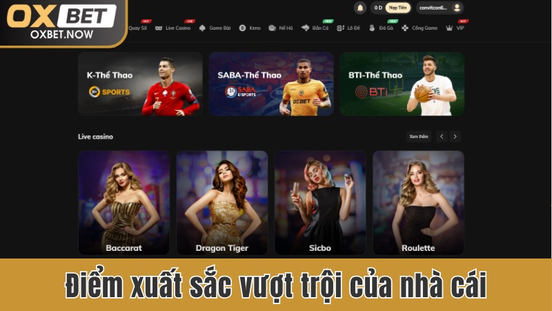 Những điểm xuất sắc vượt trội của nhà cái
